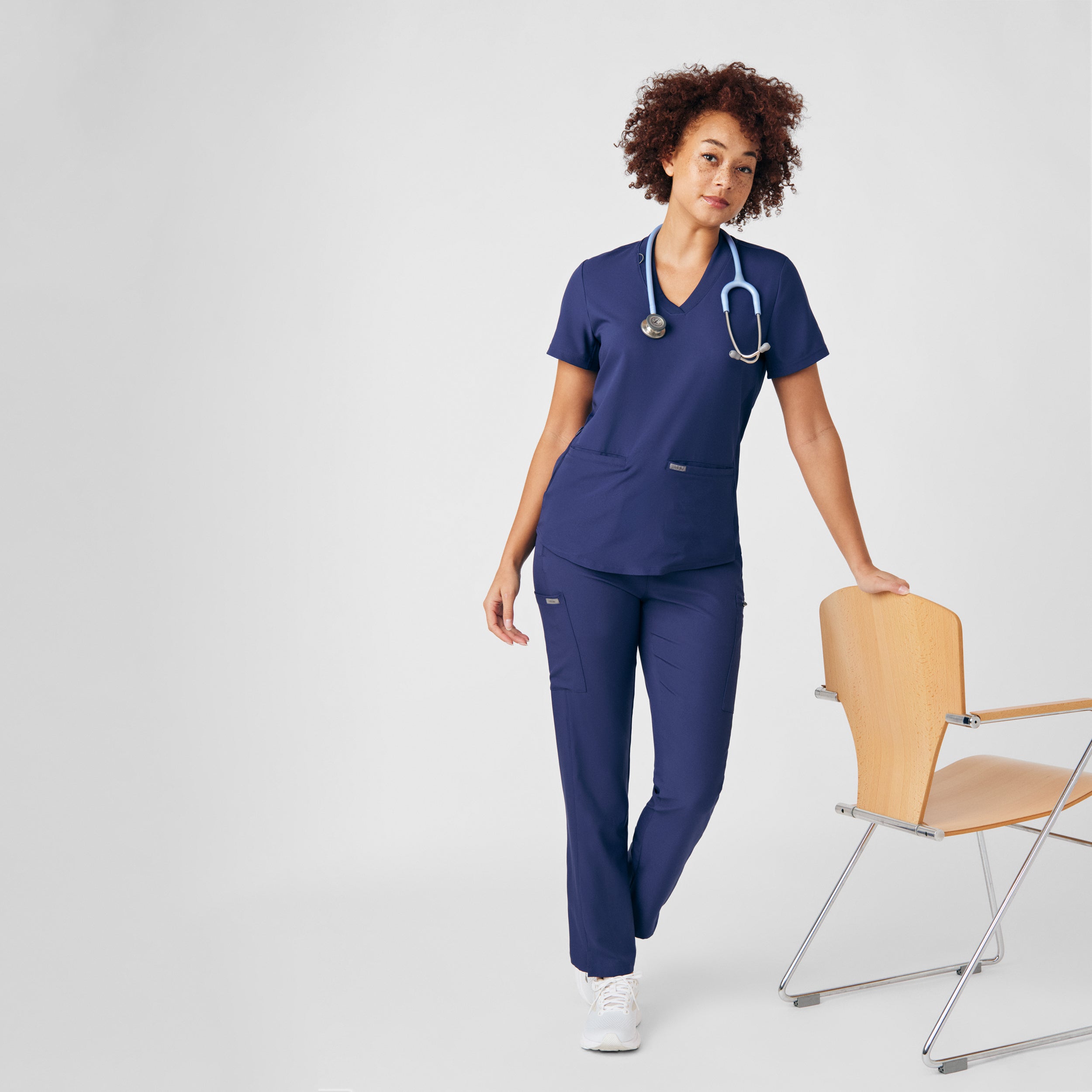 Forward 3-Pocket V-Neck Scrub Top