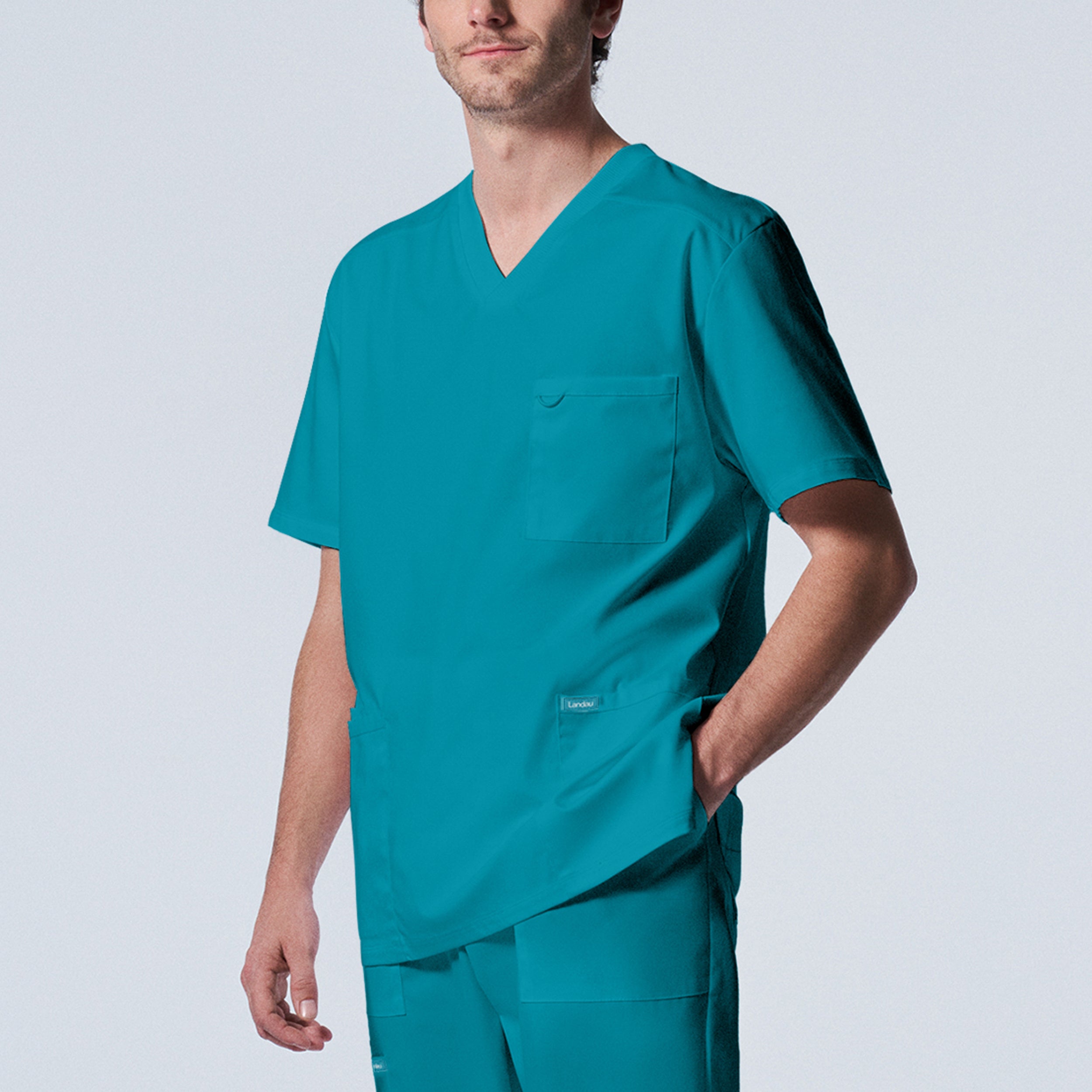 ProFlex Men's 4-Pocket V-Neck Scrub Top