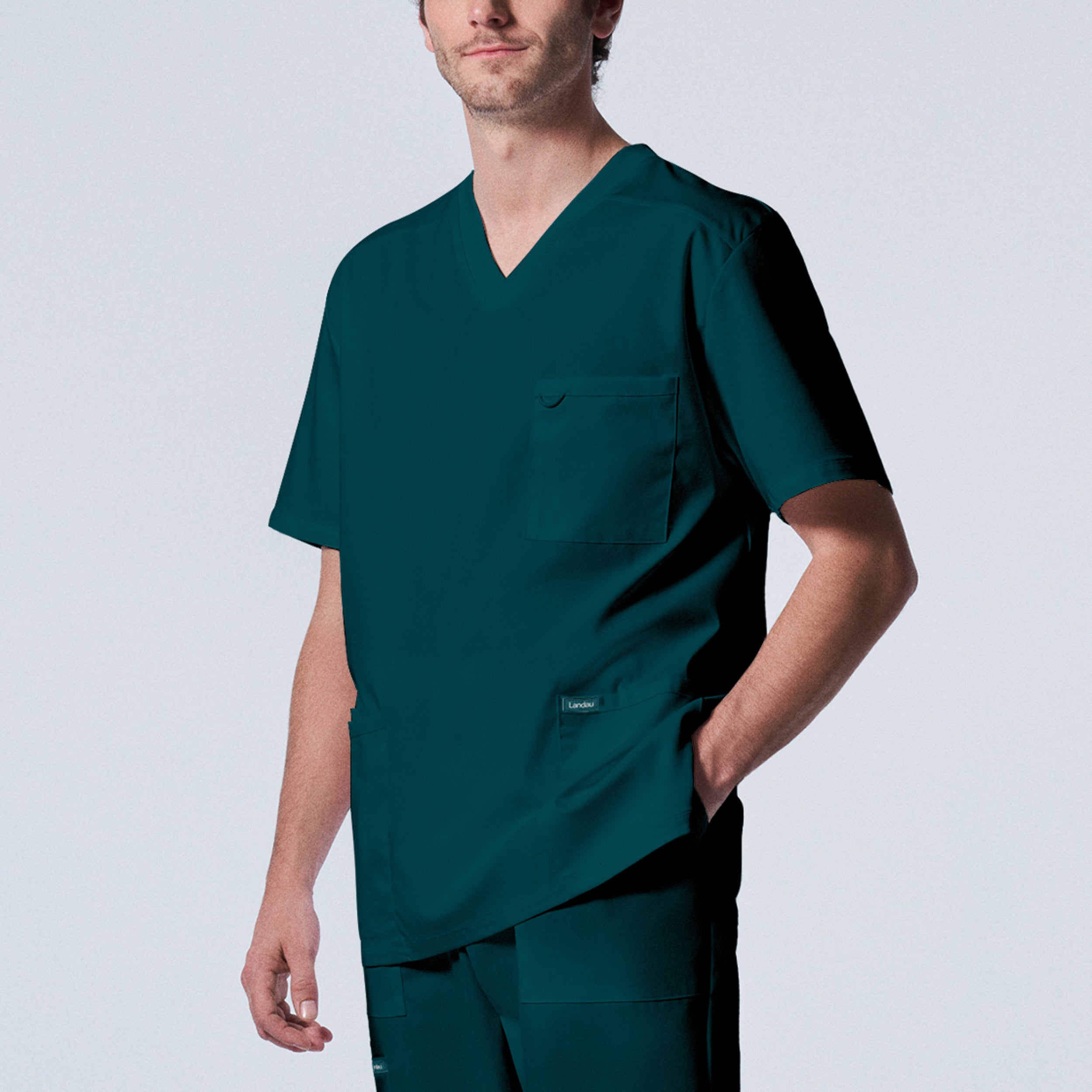 ProFlex Men's 4-Pocket V-Neck Scrub Top