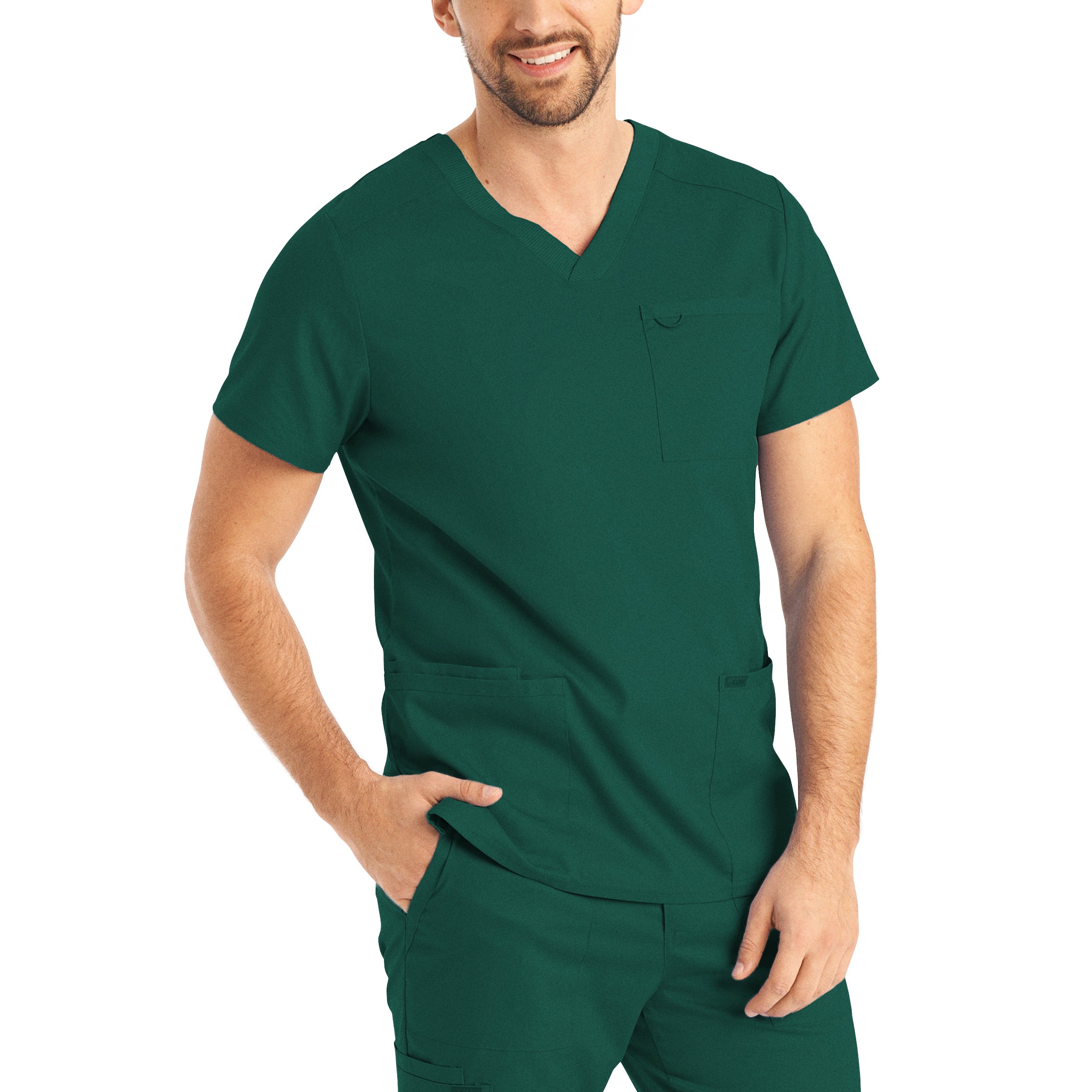 ProFlex Men's 4-Pocket V-Neck Scrub Top