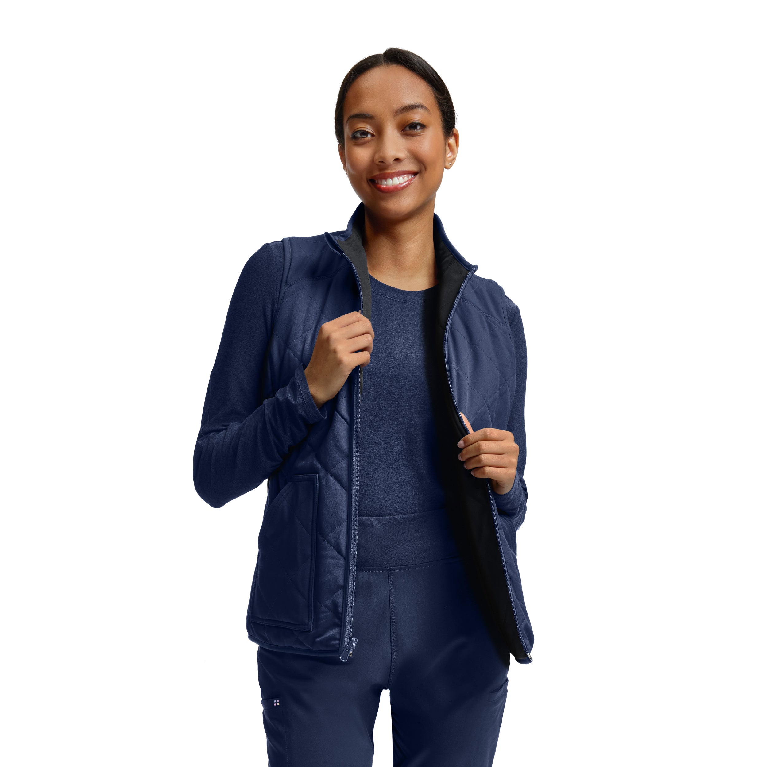 VIBE Women's Reversible 4-Pocket Scrub Vest - NOW AVAILABLE