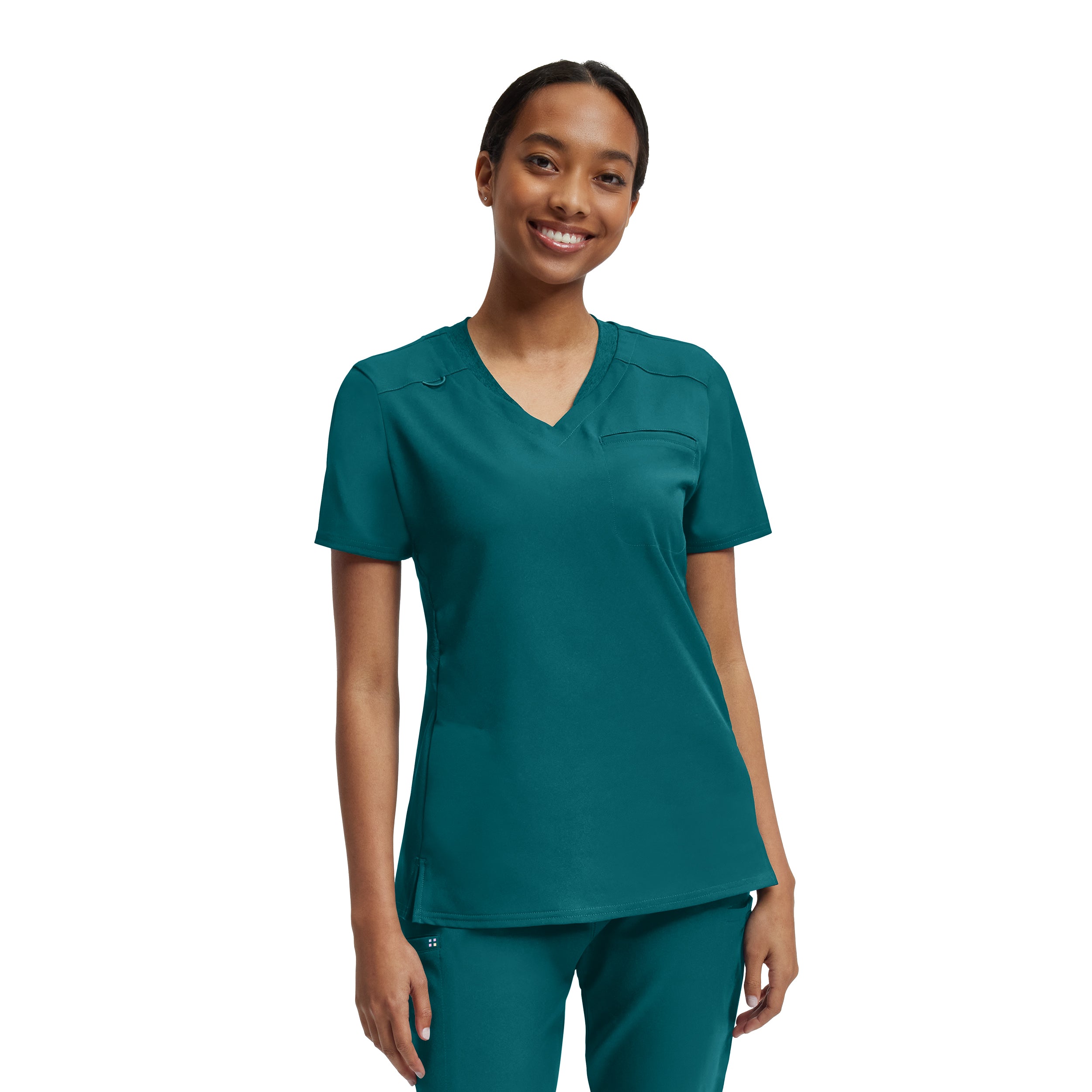 VIBE Women's 2-Pocket V-Neck Scrub Top