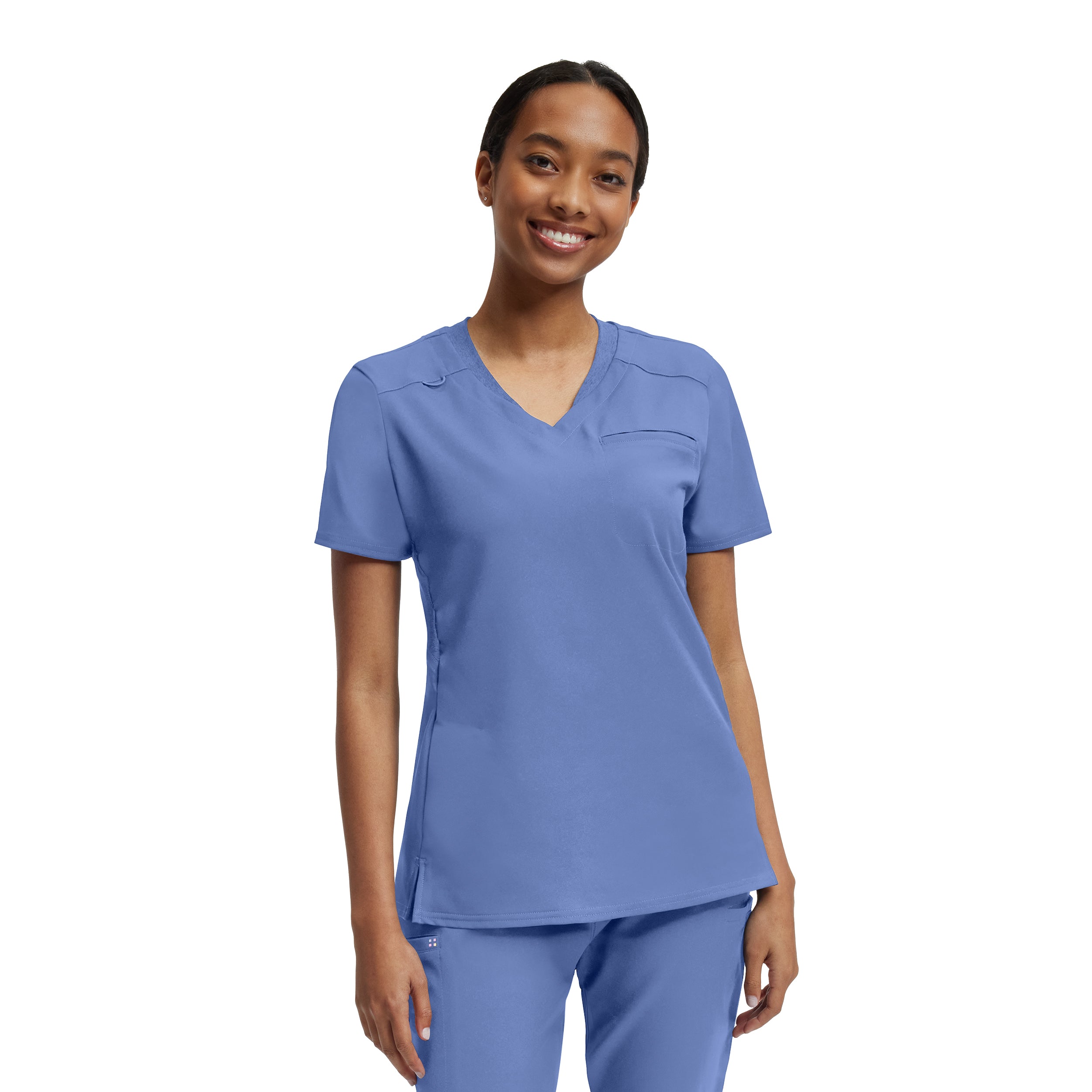 VIBE Women's 2-Pocket V-Neck Scrub Top