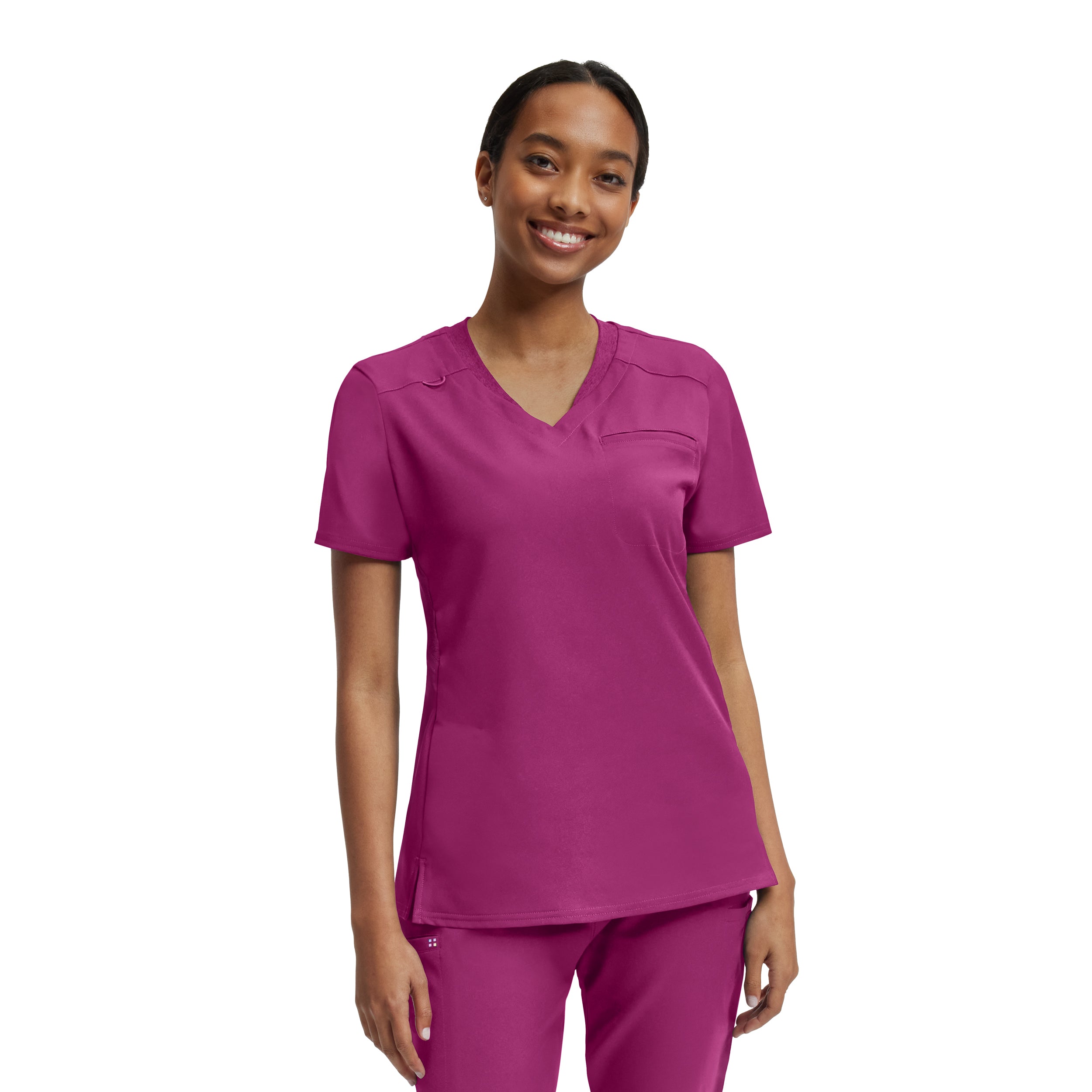 VIBE Women's 2-Pocket V-Neck Scrub Top