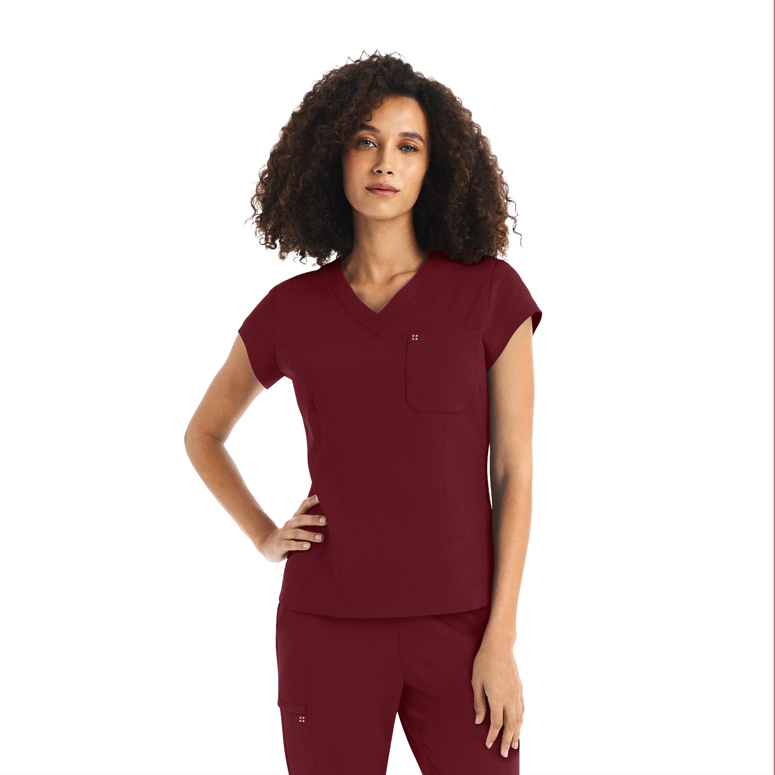 CRFT Women's 1-Pocket V-Neck Scrub Top