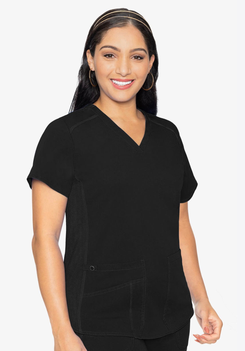 CLEARANCE Touch V-NECK SHIRTTAIL TOP - Premier Med Scrubs